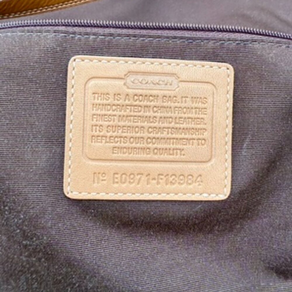 ‼️SOLD‼️Coach Y2K Wool Hampton Tattersall Houndstooth Turnlock Convertible Bag - Picture 10 of 11